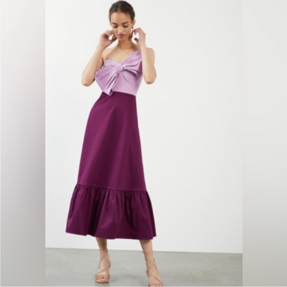 Hutch Two-Tone Purple bow dress